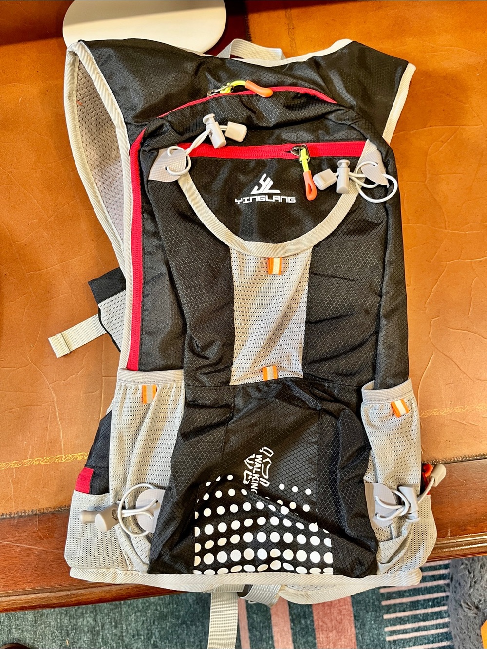 Unisex Black & Gray Hydration Backpack
